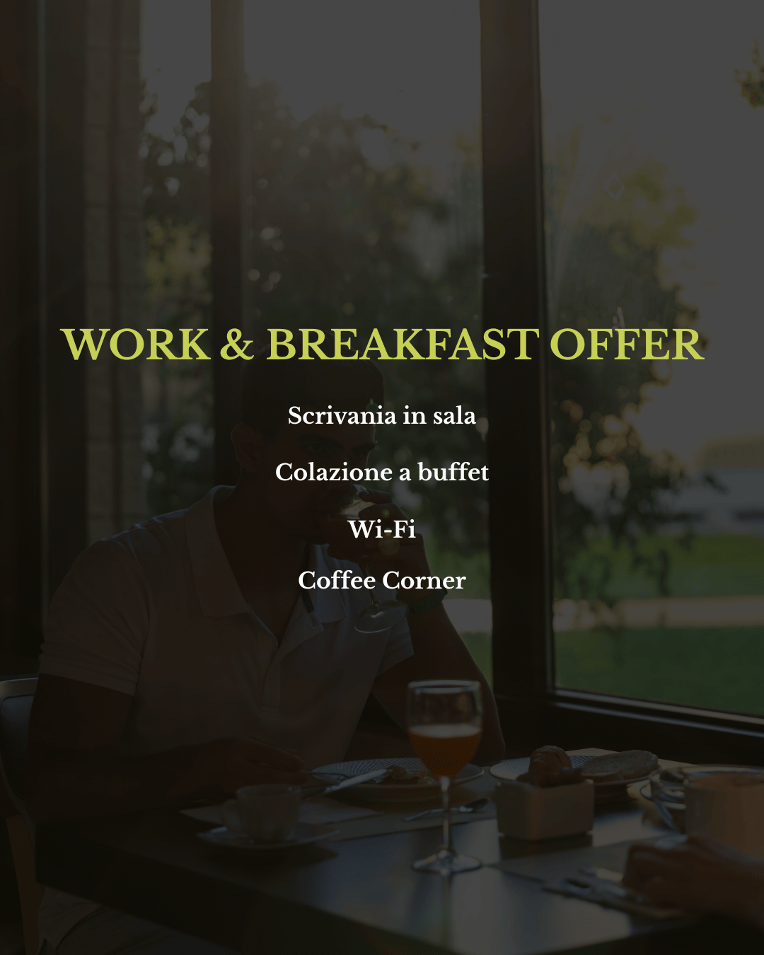 Coworking e colazione inclusa
